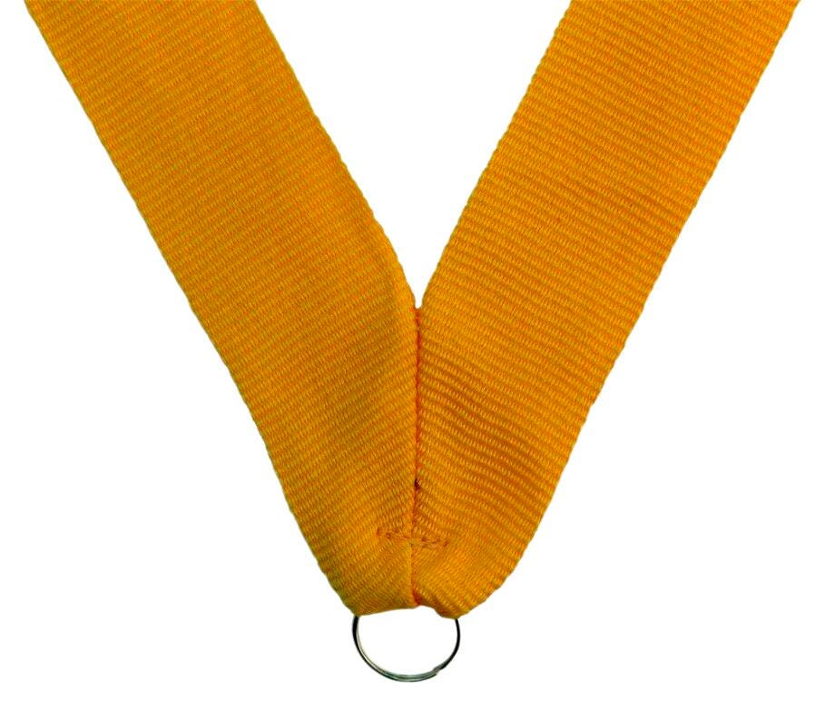 MEDALS.RECOGNITION.NECK RIBBON..GOLD.HR5