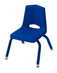 CHAIR - CLASSROOM SELECT - ROYAL SEATING 1100 4-LEG CHAIR - 10 IN - SPECIFY SEAT AND BACK COLOR - MATCHING - GLIDE - SPECIFY GLIDE TYPE