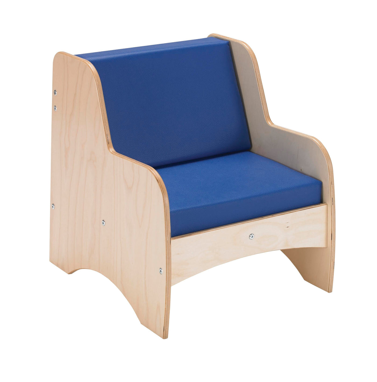 QS KIT CHAIR LIVING ROOM WITH BLUE CUSHIONS