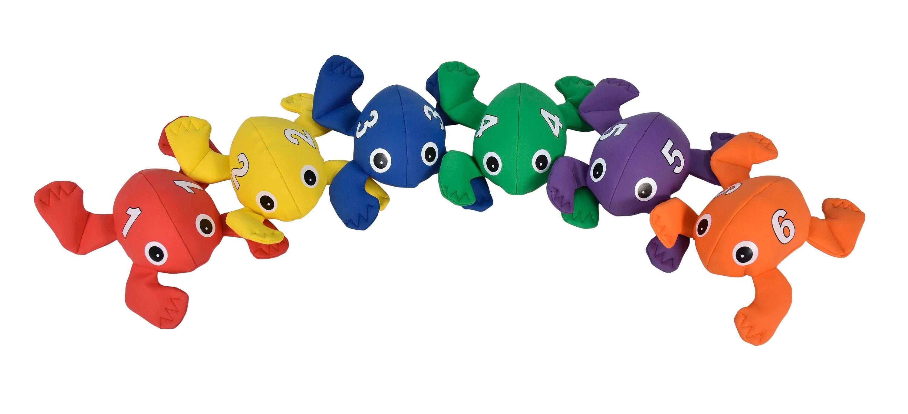 BEANBAG FROGS 1-6 ST/6
