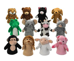 KIT PUPPETS FARM + WILD ANIMALS SET OF 12