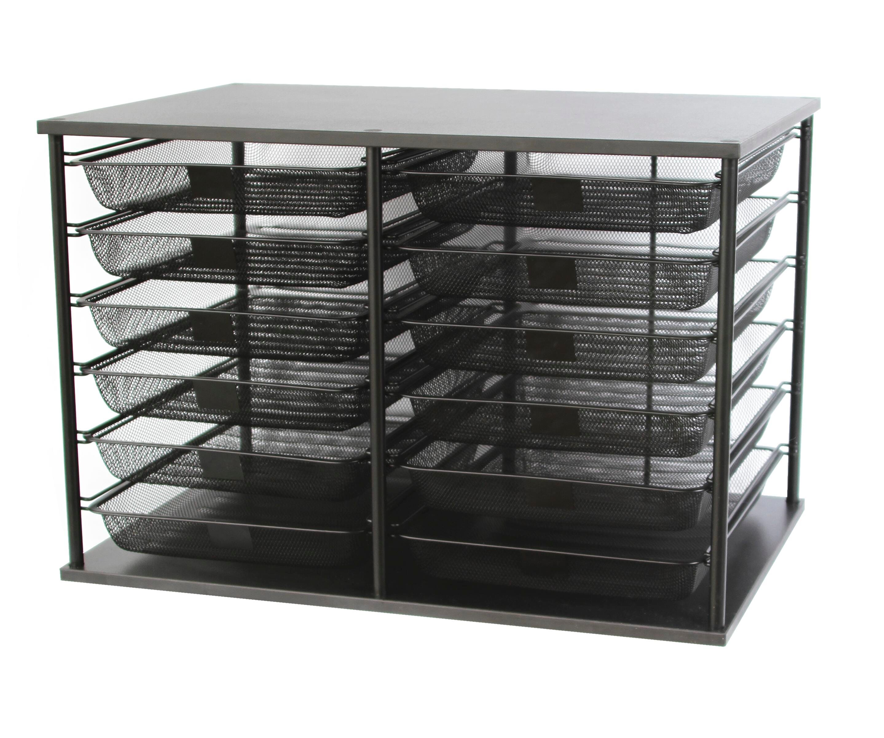 ORGANIZER 12 COMPARTMENT MESH 23.9 X 15.6 X 16.1 BLACK