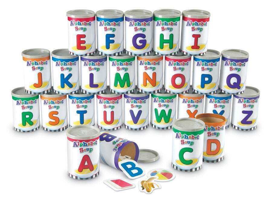 SORTERS ALPHABET SOUP