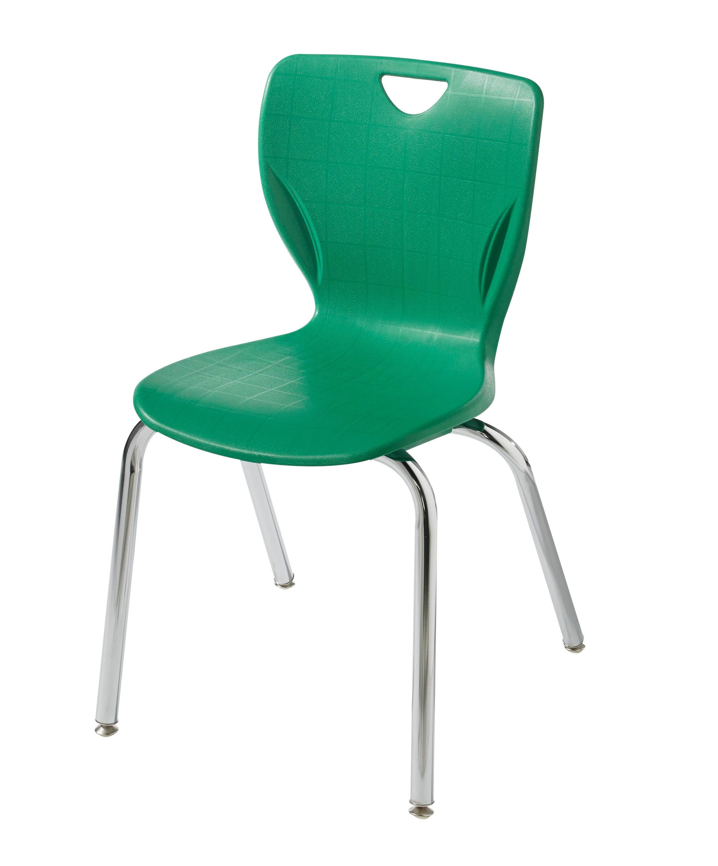 CHAIR - CLASSROOM SELECT - CONTEMPORARY 4-LEG - 10 IN - SPECIFY SEAT AND BACK COLOR - SPECIFY FRAME COLOR - GLIDE - SPECIFY GLIDE TYPE - CHROME