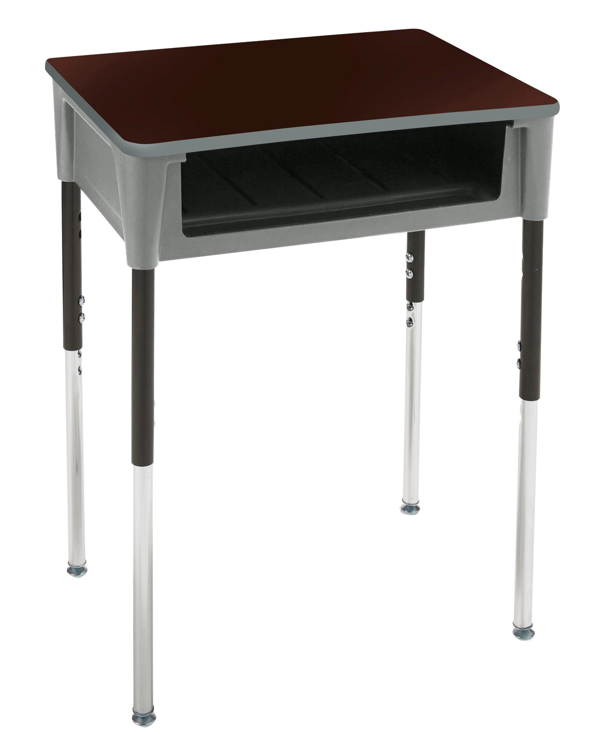 DESK - CLASSROOM SELECT - CONTEMPORARY OPEN FRONT DESK - 18 X 24 IN - LAMINATE - SPECIFY TOP COLOR - T-MOLD - SPECIFY EDGE COLOR - SPECIFY BOOKBOX COLOR