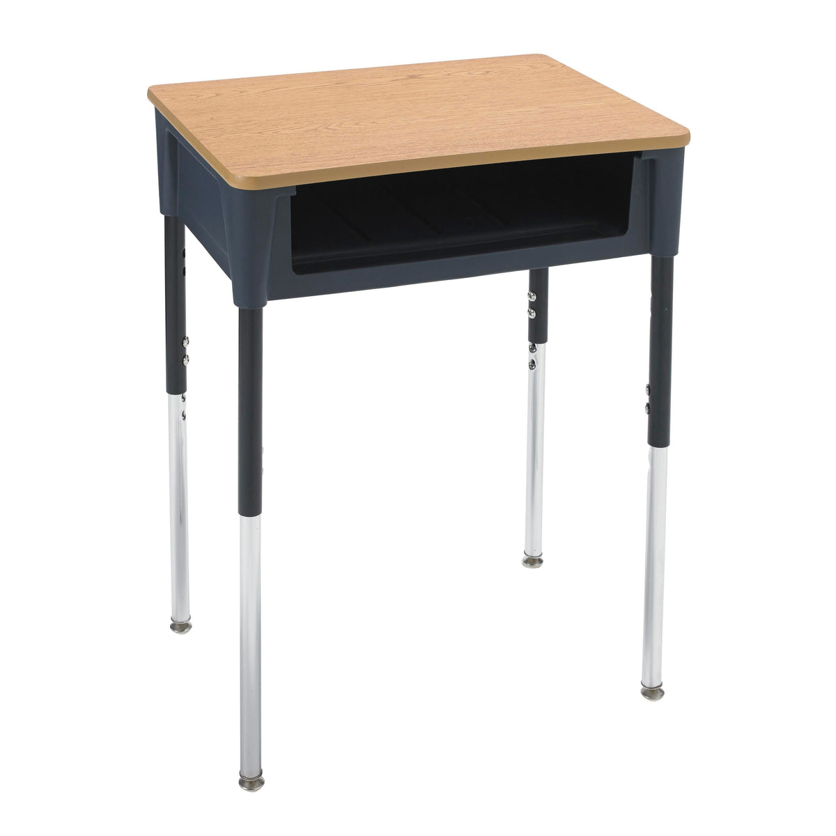 DESK - CLASSROOM SELECT - CONTEMPORARY OPEN FRONT DESK - 18 X 24 IN - LAMINATE - SPECIFY TOP COLOR - PAINTED - SPECIFY EDGE COLOR - SPECIFY BOOKBOX COLOR