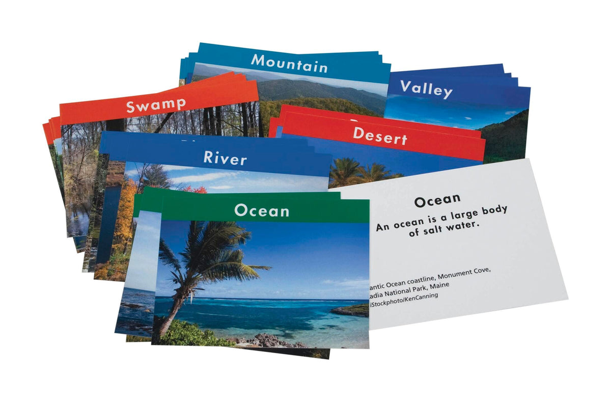 CARDS FOSS LANDFORMS 24 CARDS/SET