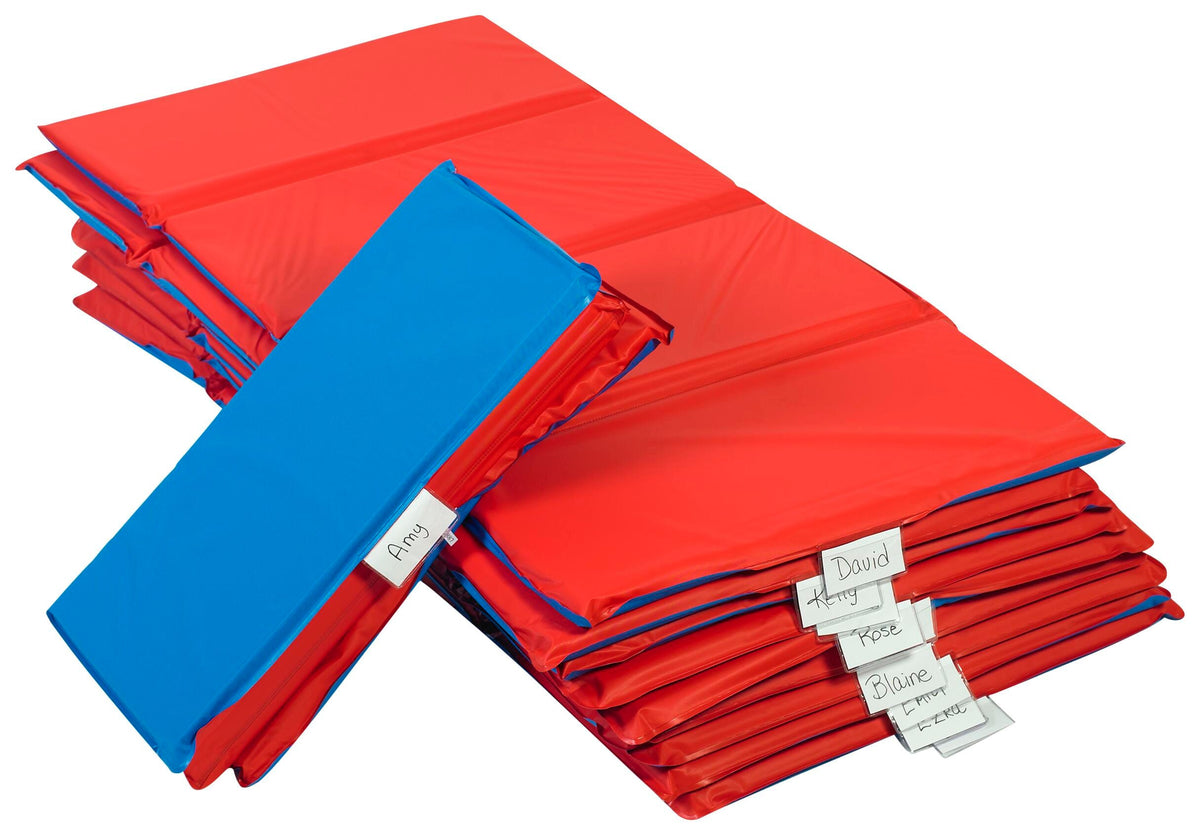 MAT 4 FOLD RF SEALED GERM GUARD 24 X 48 X 2 IN RED/BLUE PACK OF 5