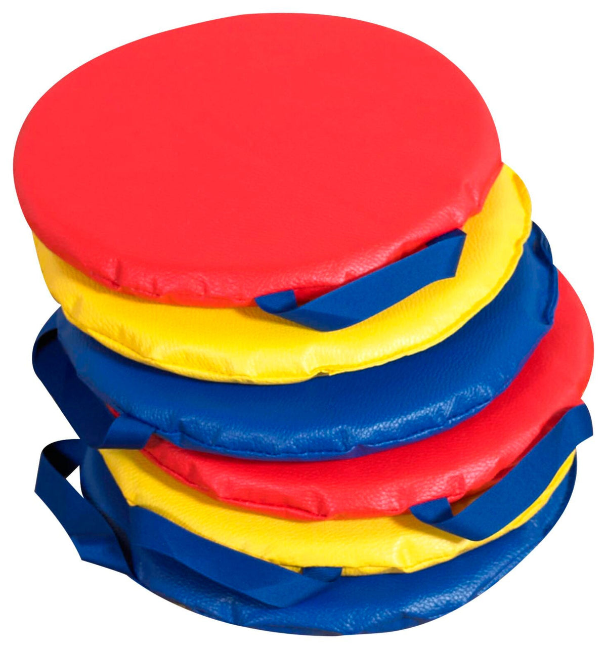 CUSHIONS 12 IN DIAMETER 1 LB ASSORTED PRIMARY COLORS SET OF 6