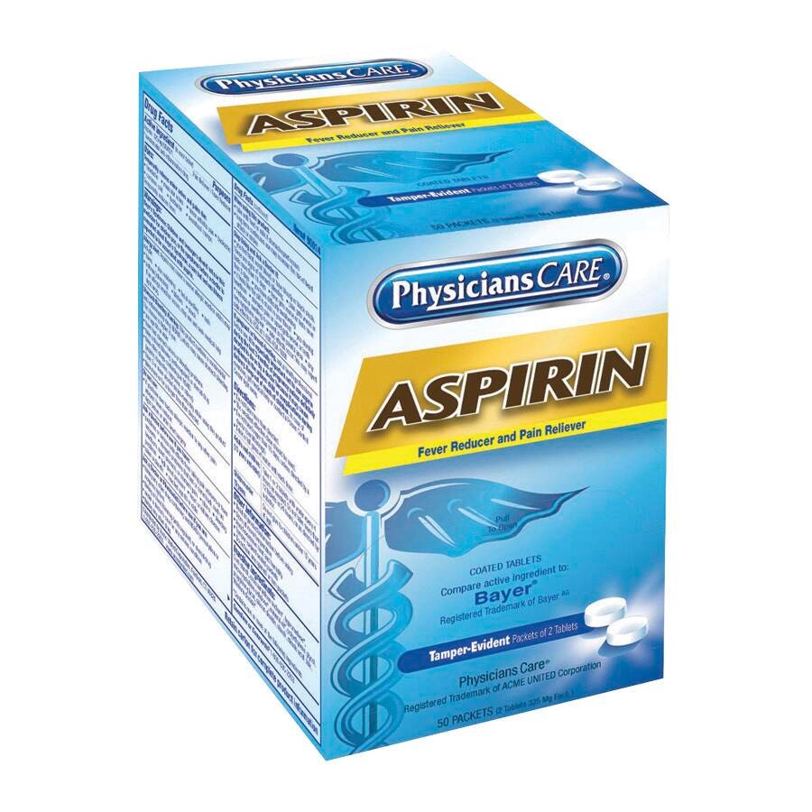 ASPIRIN 2/PK ACM90014 PACK OF 50