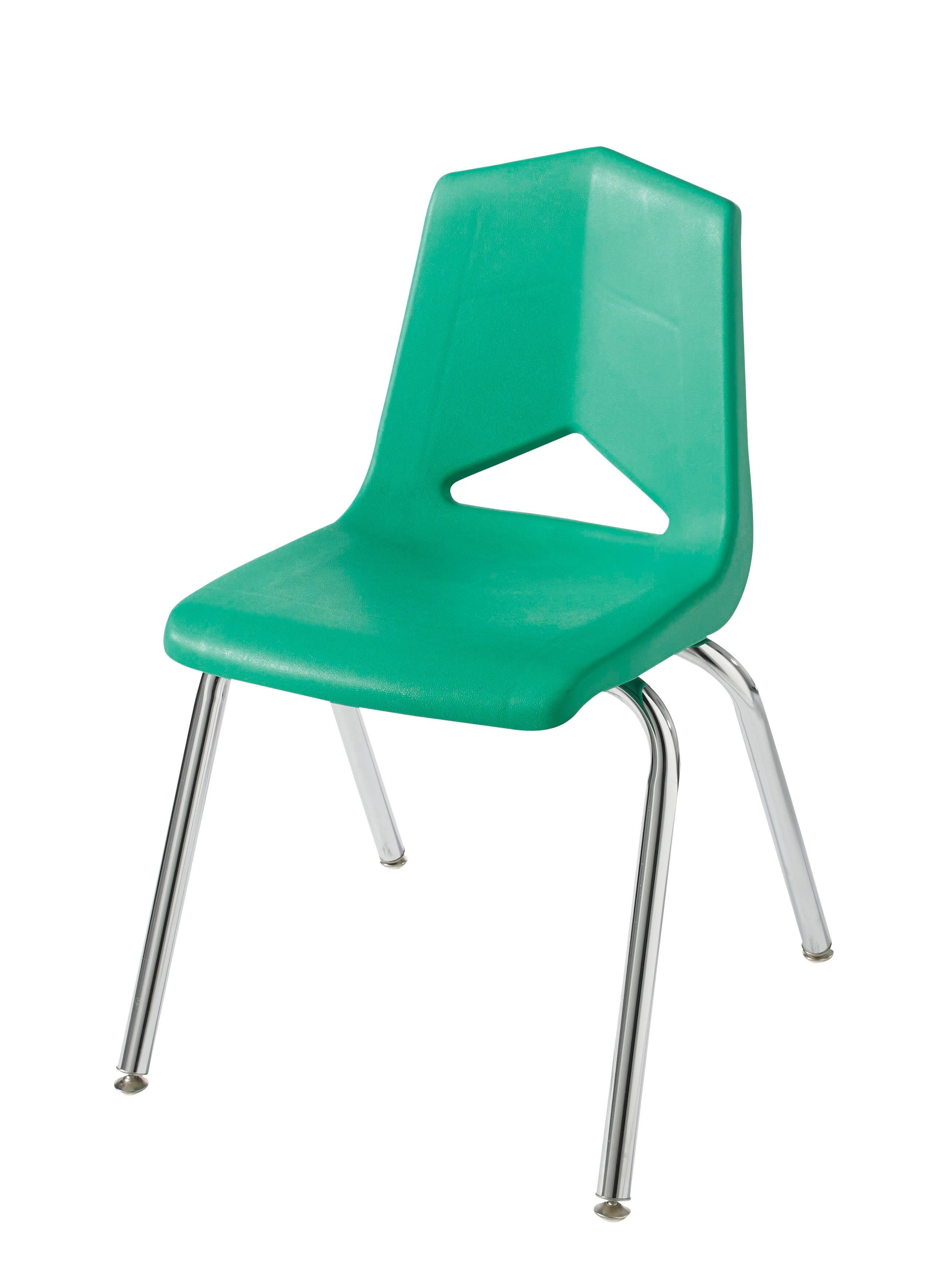 CHAIR - CLASSROOM SELECT - ROYAL SEATING 1100 4-LEG CHAIR - 14 IN - SPECIFY SEAT AND BACK COLOR - CHROME - GLIDE - SPECIFY GLIDE TYPE