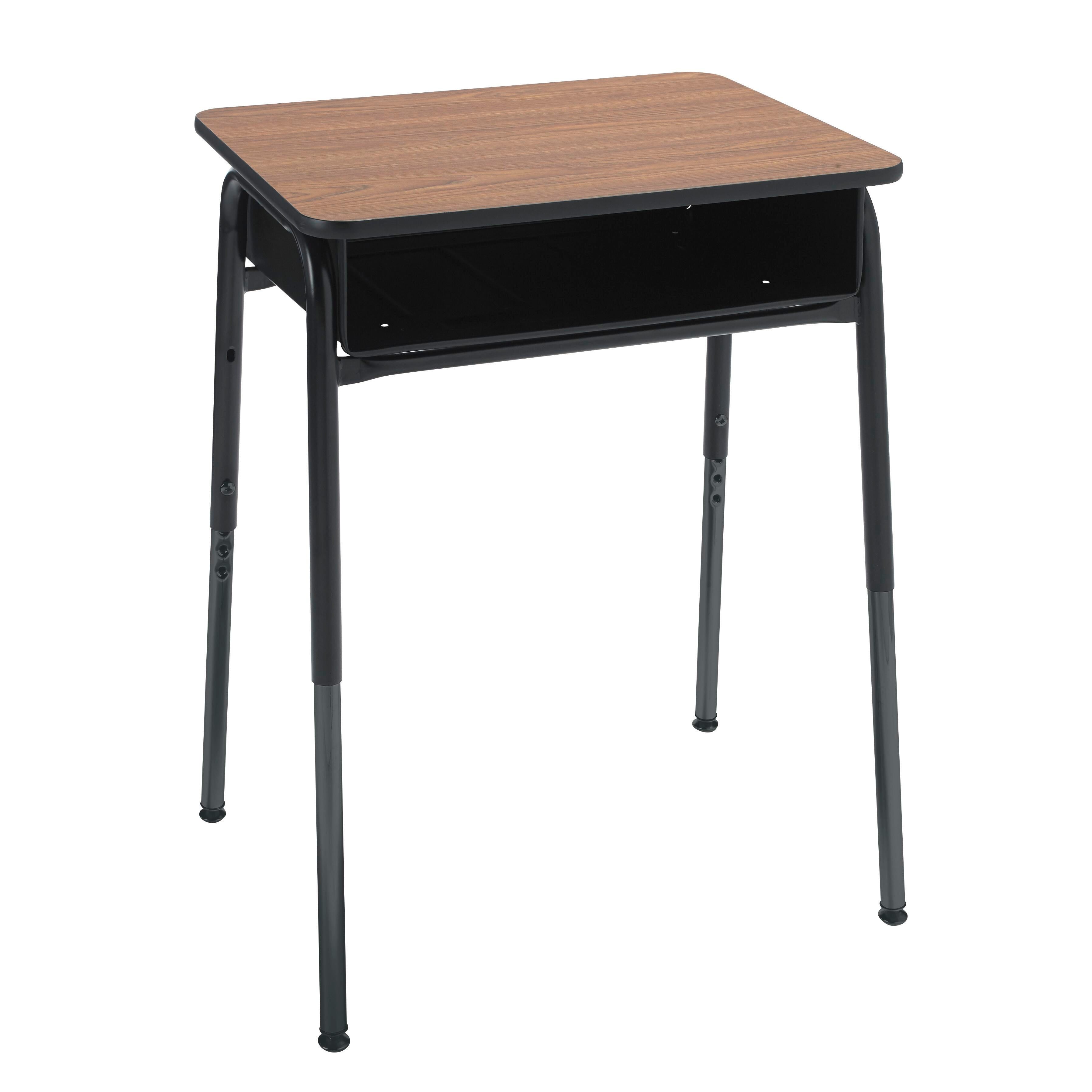 DESK - CLASSROOM SELECT - ROYAL SEATING 1600 OPEN FRONT DESK - 18 X 24 IN - LAMINATE - SPECIFY TOP COLOR - T-MOLD - SPECIFY EDGE COLOR - METAL BOOKBOX