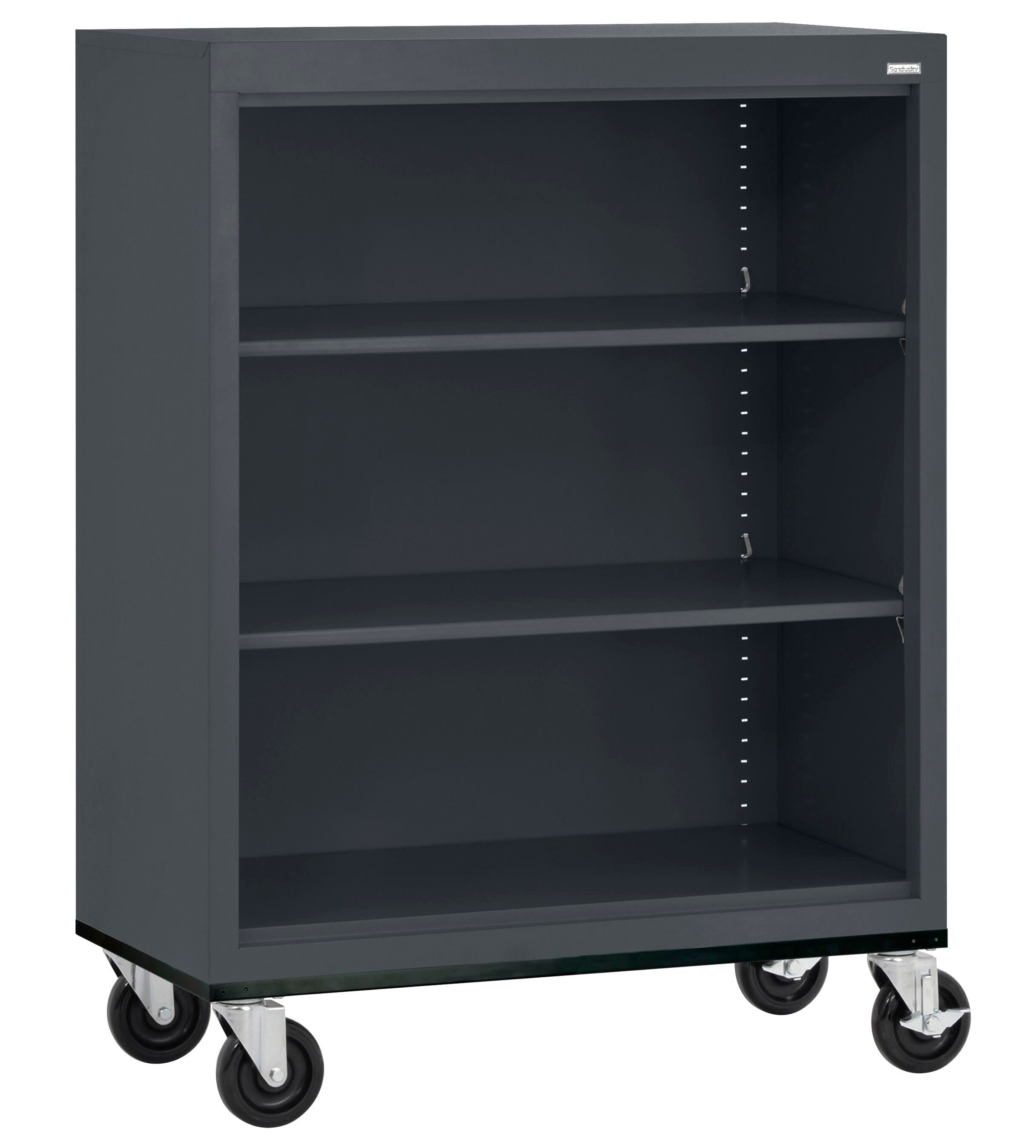 SANDUSKY - WELDED MOBILE BOOKCASE - 3 SHELVES - SPECIFY COLOR