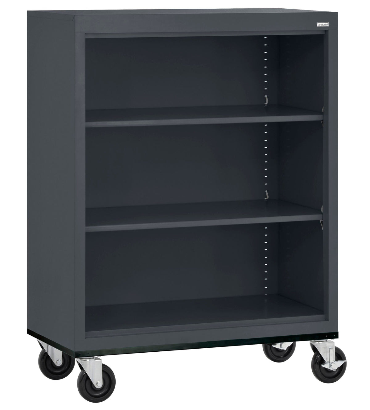 SANDUSKY - WELDED MOBILE BOOKCASE - 3 SHELVES - SPECIFY COLOR