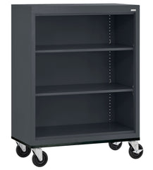 SANDUSKY - WELDED MOBILE BOOKCASE - 3 SHELVES - SPECIFY COLOR