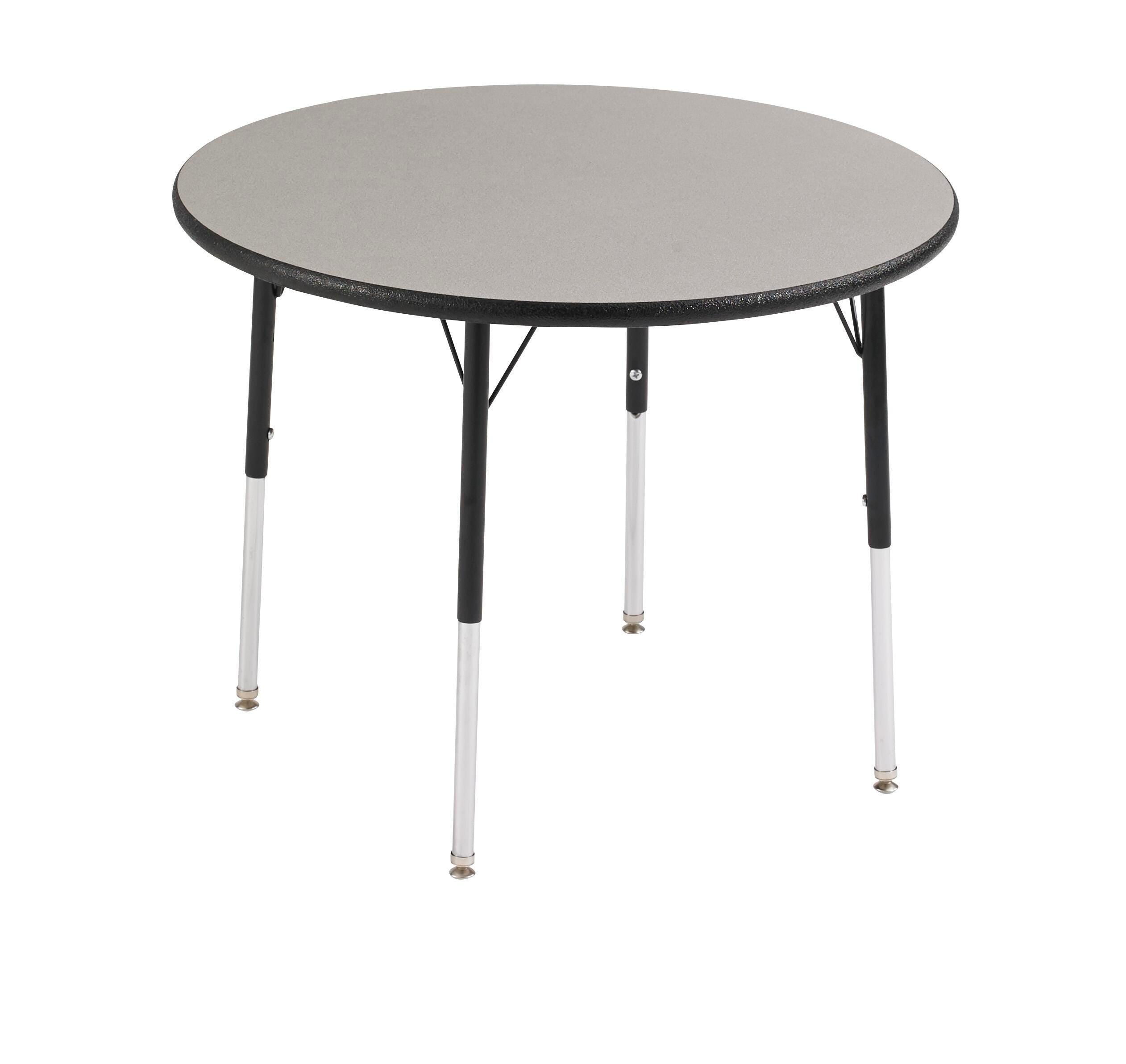 TABLE - CLASSROOM SELECT - ROUND ACTIVITY TABLE - 42 DIA IN - SPECIFY PRODUCT HEIGHT - LAMINATE - LOCKEDGE - SPECIFY TOP COLOR - SPECIFY EDGE COLOR - SPECIFY LEG COLOR - STANDARD