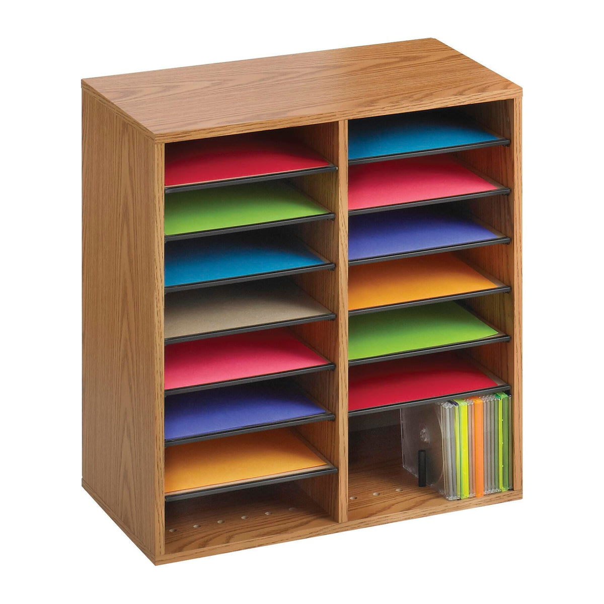 SAFCO - LITERATURE ORGANIZER - 16 COMPARTMENT - SPECIFY COLOR