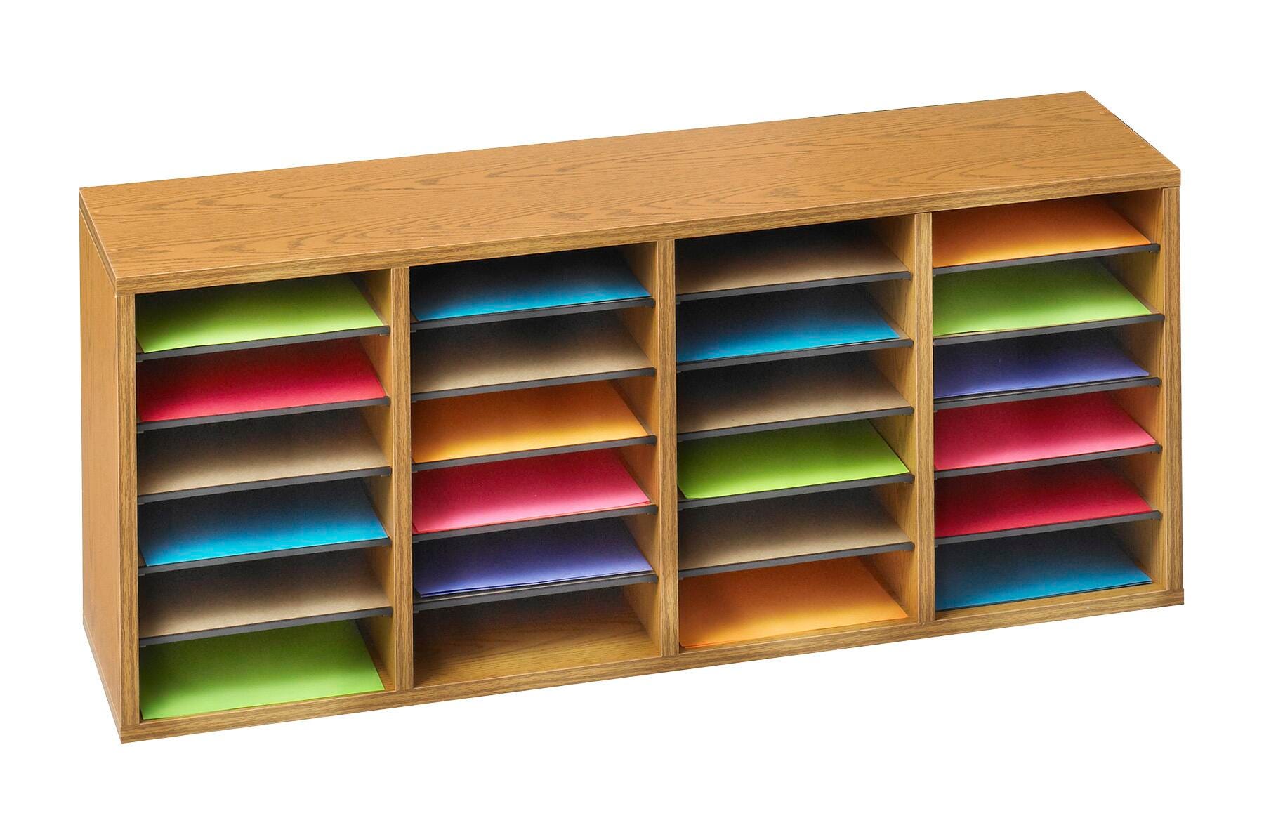 SAFCO - LITERATURE ORGANIZER - 24 COMPARTMENT - SPECIFY COLOR
