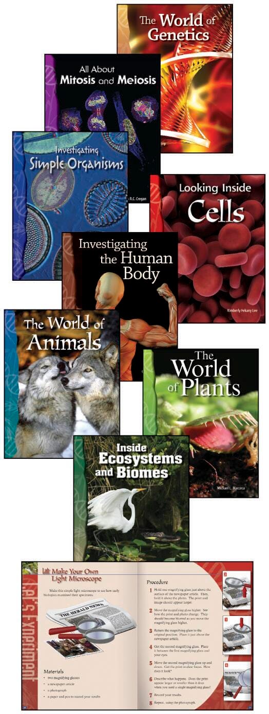 BOOKS LIFE SCIENCE GR 6-8 SET OF 8