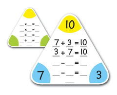 WRITE AND WIPE BOARD FACT FAMILY PACK OF 5