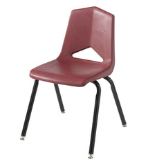 CHAIR - CLASSROOM SELECT - ROYAL SEATING 1100 4-LEG CHAIR - 18 IN A+ - SPECIFY SEAT AND BACK COLOR - BLACK - GLIDE - SPECIFY GLIDE TYPE