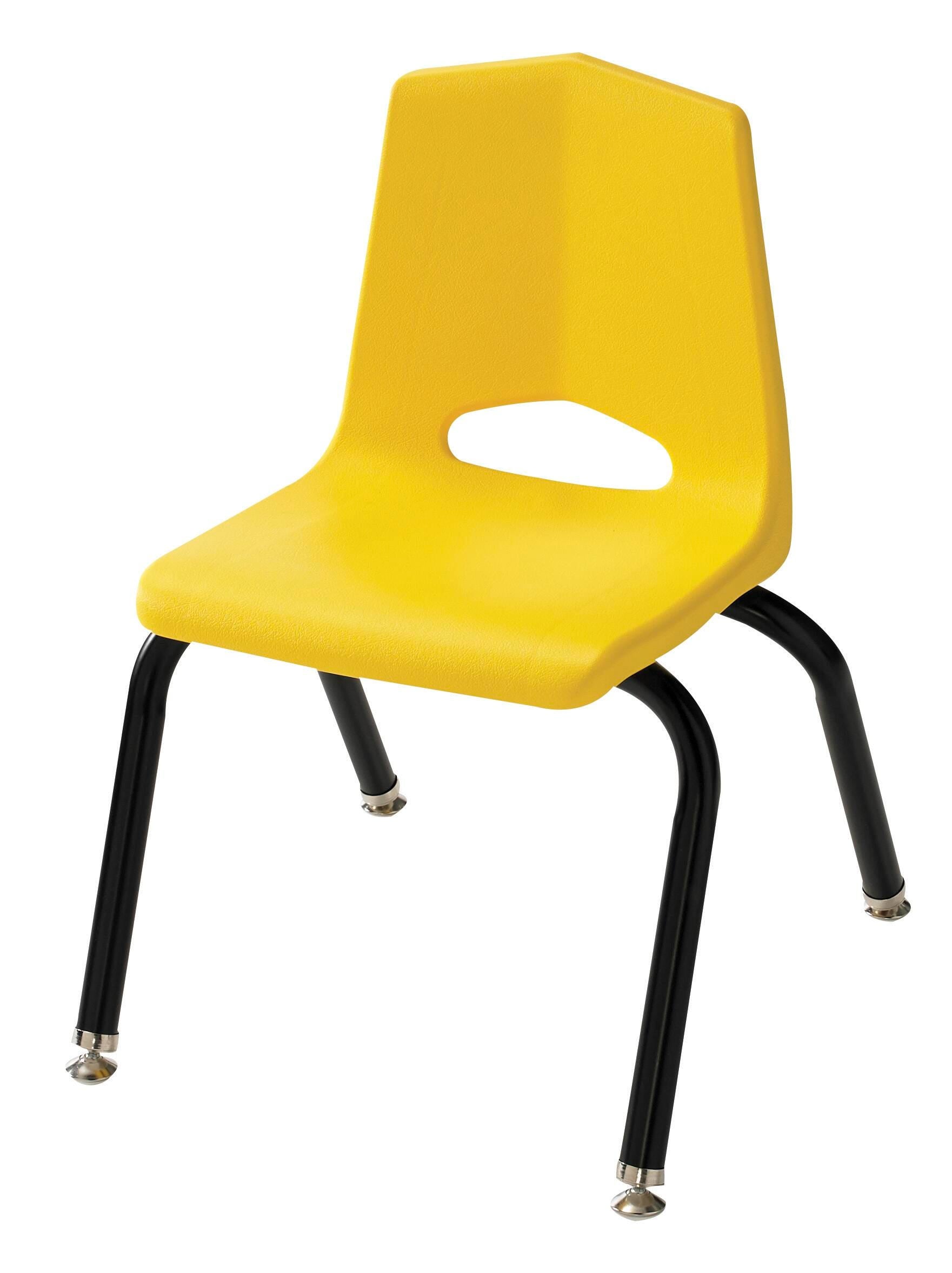 CHAIR - CLASSROOM SELECT - ROYAL SEATING 1100 4-LEG CHAIR - 8 IN - SPECIFY SEAT AND BACK COLOR - BLACK - GLIDE - SPECIFY GLIDE TYPE