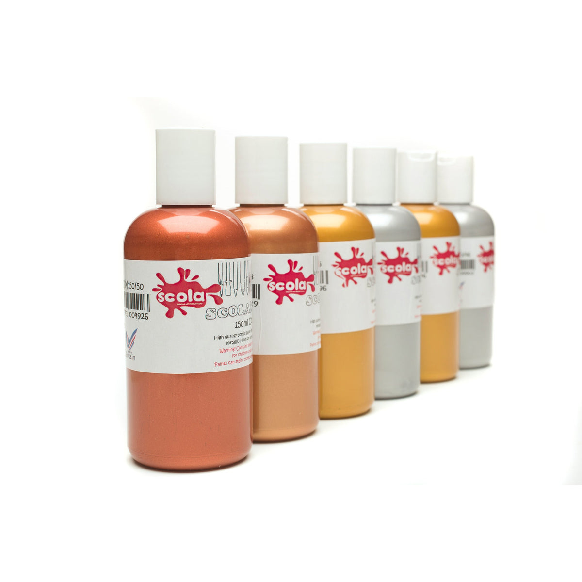 Paint Ready Mix Metallics 150Ml Pk6