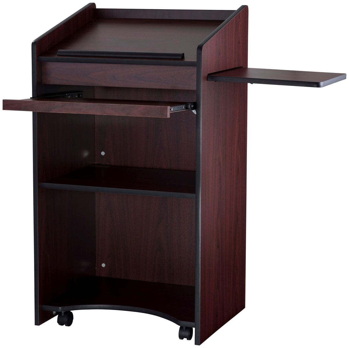 LECTERN - OKLAHOMA SOUND - ARISTOCRAT SERIES NON-SOUND WOOD LECTERN - 25 W X 20 D X 46 H IN - SPECIFY COLOR