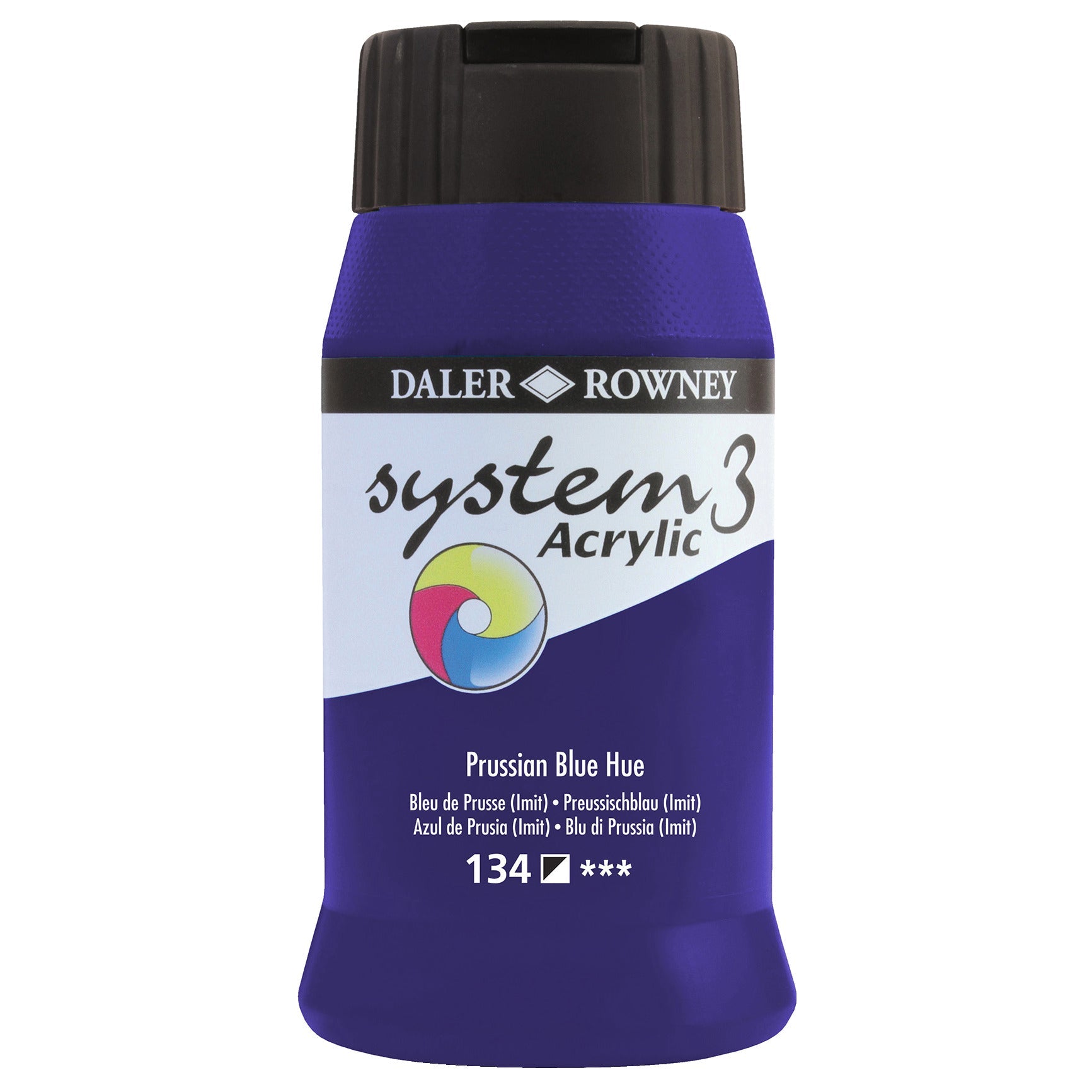 System 3 Acrylic 500Ml Pruss.Blue