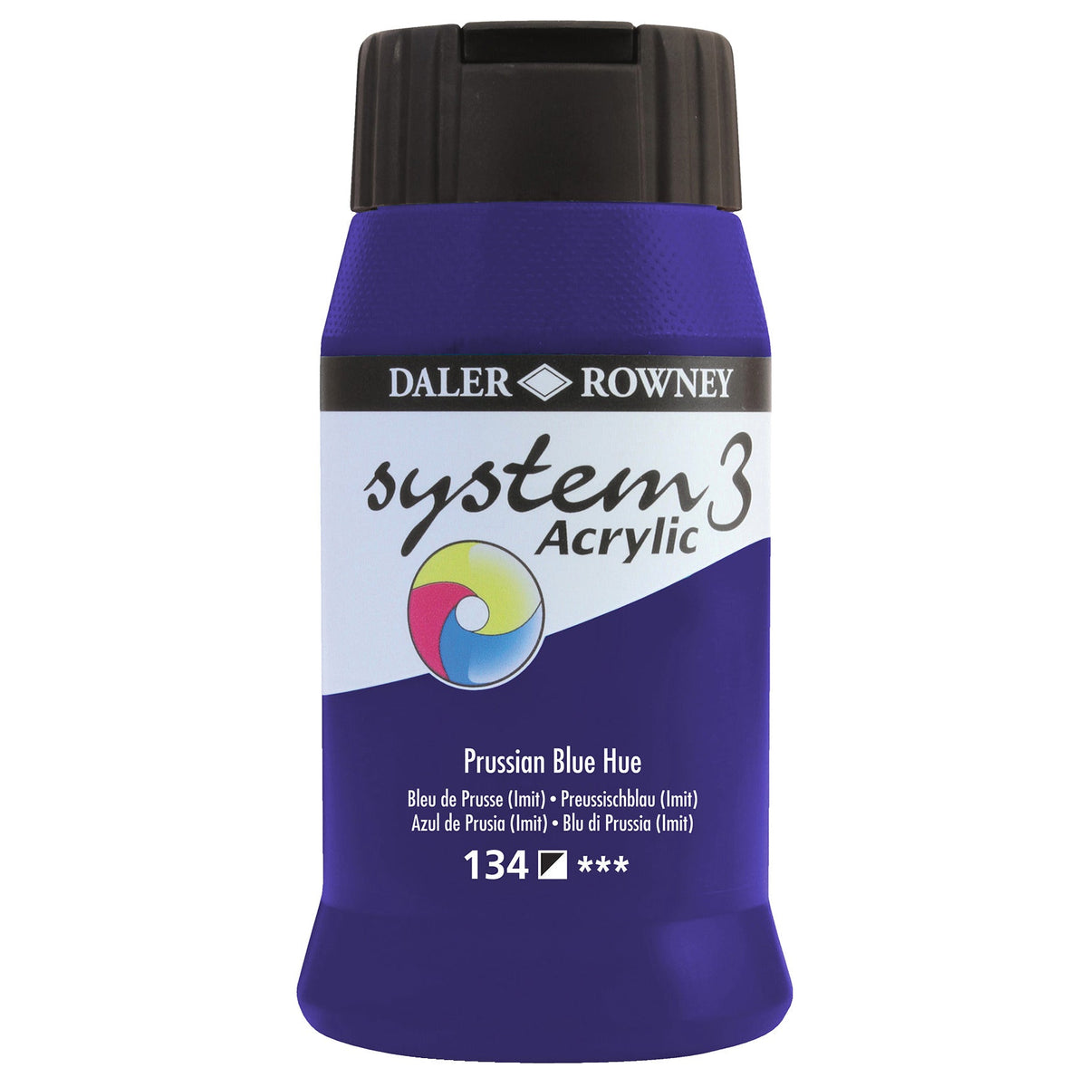 System 3 Acrylic 500Ml Pruss.Blue