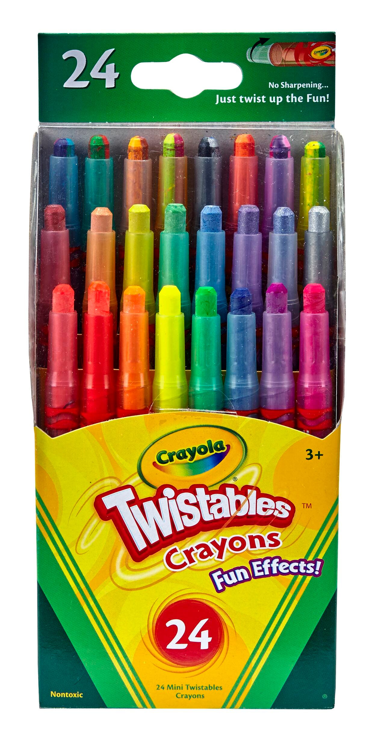CRAYONS CRAYOLA MINI TWISTABLES ASST FUN EFFECTS SET OF 24