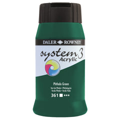 System3 Acrylic 500Ml Phthalo Green