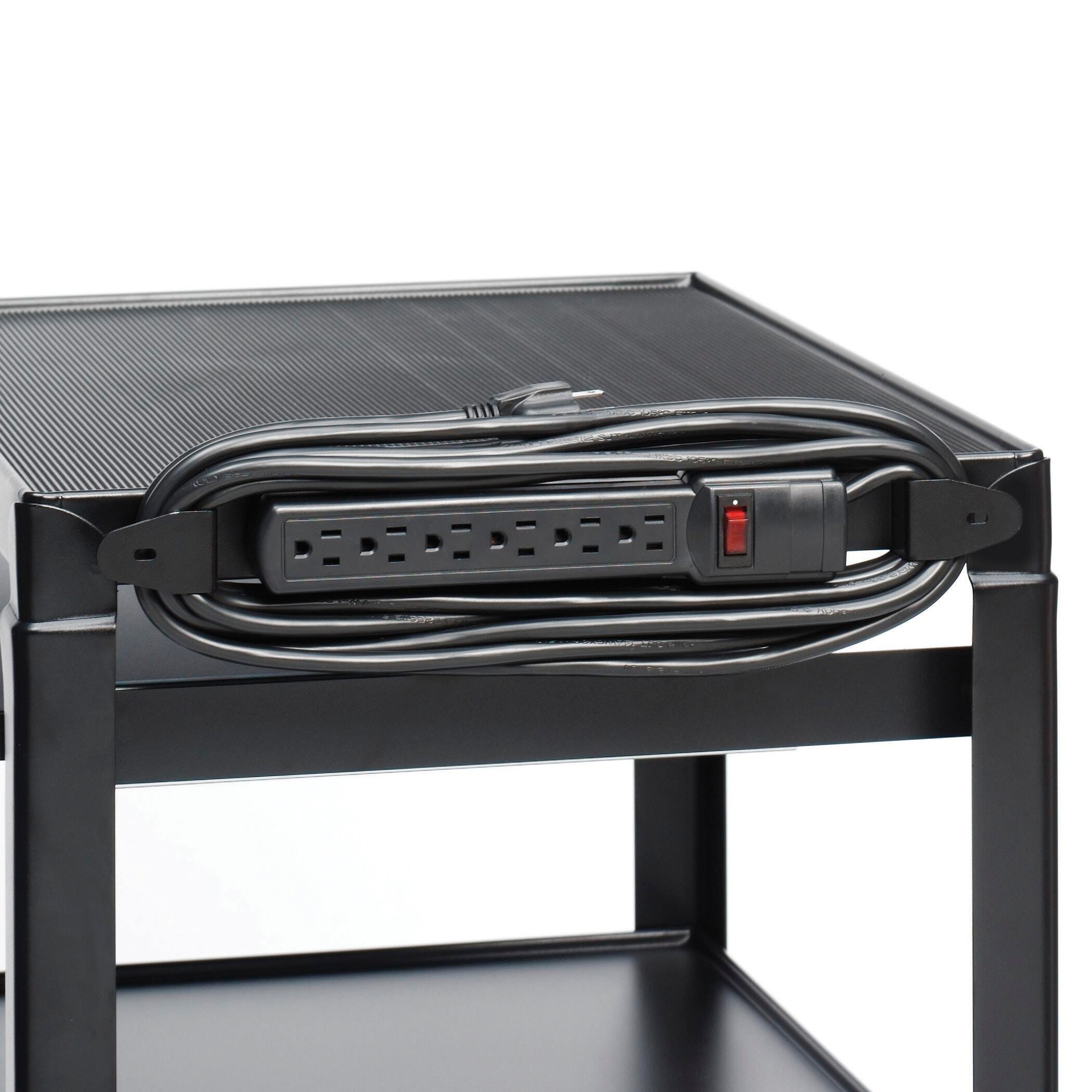 ACCESSORY - POWER STRIP FOR AV CART - 6 OUTLETS - 20 FT CORD - BLACK