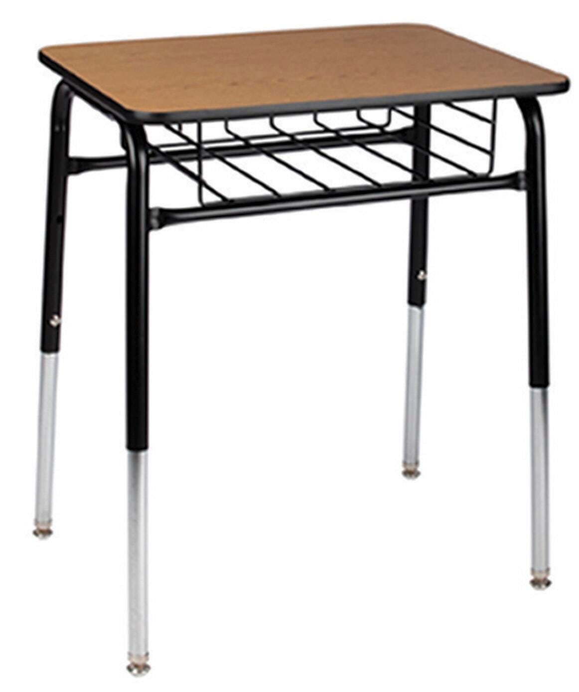 DESK - CLASSROOM SELECT - ROYAL SEATING 1600 STUDY TOP DESK - 20 X 26 IN A+ - LAMINATE - T-MOLD - SPECIFY TOP COLOR - SPECIFY EDGE COLOR - WIRE BOOKRACK