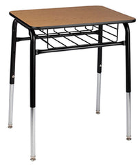DESK - CLASSROOM SELECT - ROYAL SEATING 1600 STUDY TOP DESK - 18 X 24 IN - LAMINATE - T-MOLD - SPECIFY TOP COLOR - SPECIFY EDGE COLOR - WIRE BOOKRACK