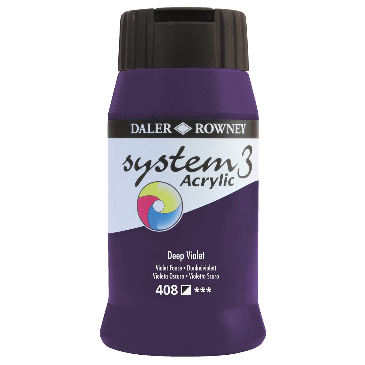 System 3 Acrylic 500Ml Deep Violet