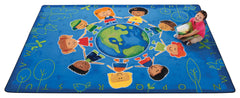CARPETS FOR KIDS - PREMIUM GIVE THE PLANET A HUG - 3 FT 10 IN X 5 FT 5 IN RECTANGLE
