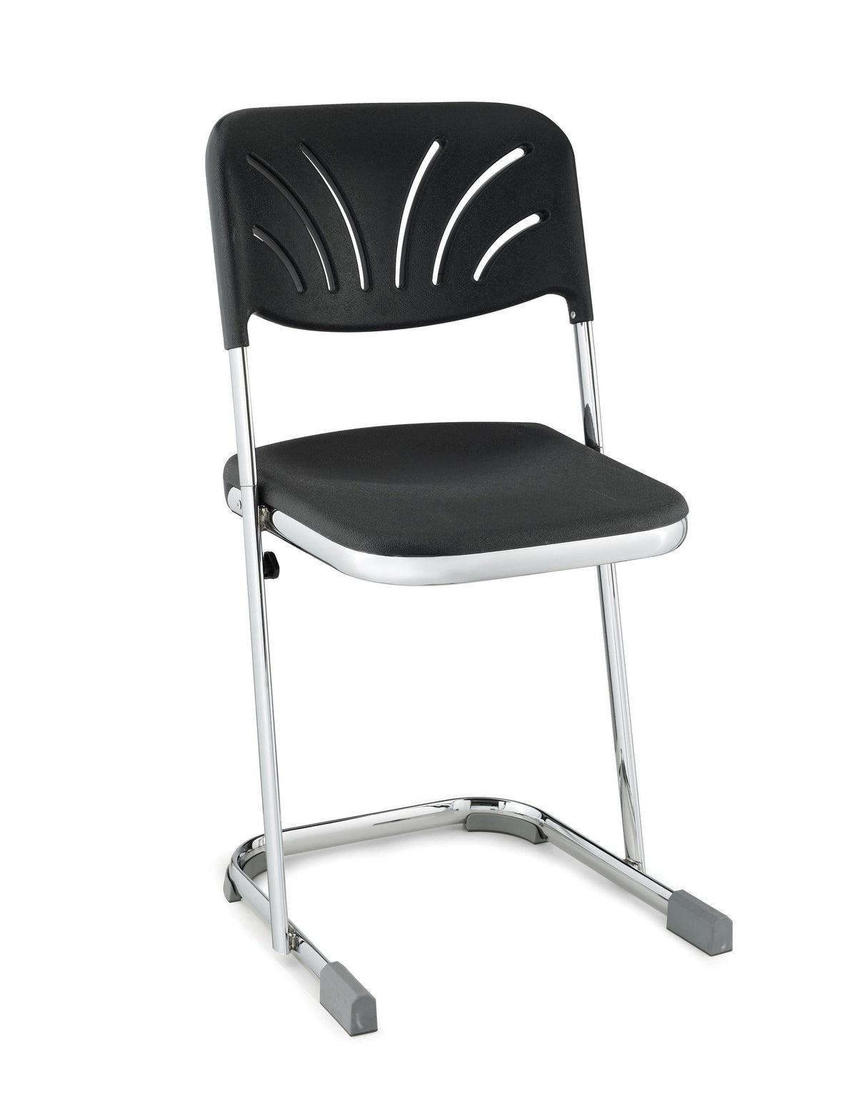 STOOL - NATIONAL PUBLIC SEATING 18 IN ELEPHANT LAB AND ART WITH BACKREST - BLACK