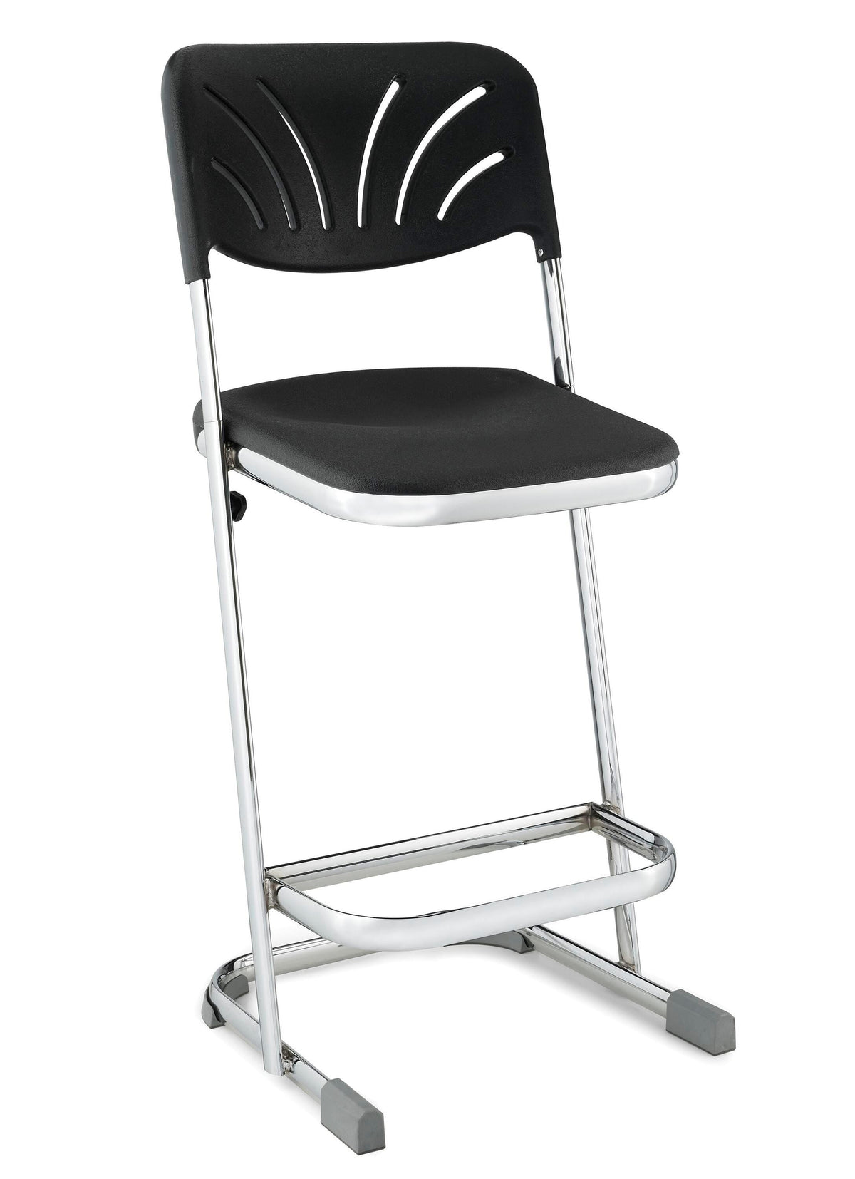 STOOL - NATIONAL PUBLIC SEATING 24 IN ELEPHANT LAB AND ART STOOL WITH BACKREST - BLACK