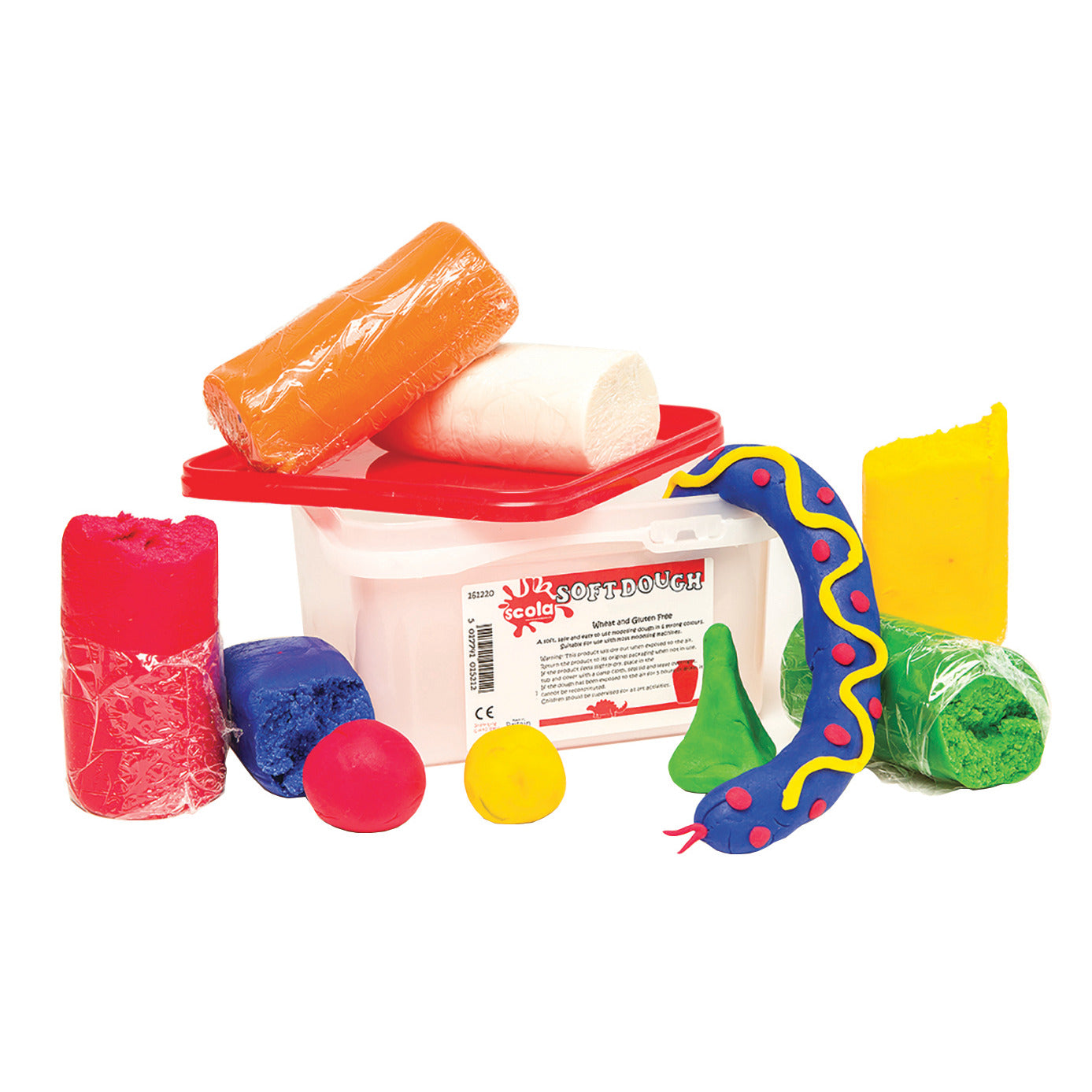 Soft Dough Resealable Tub 8 Asst