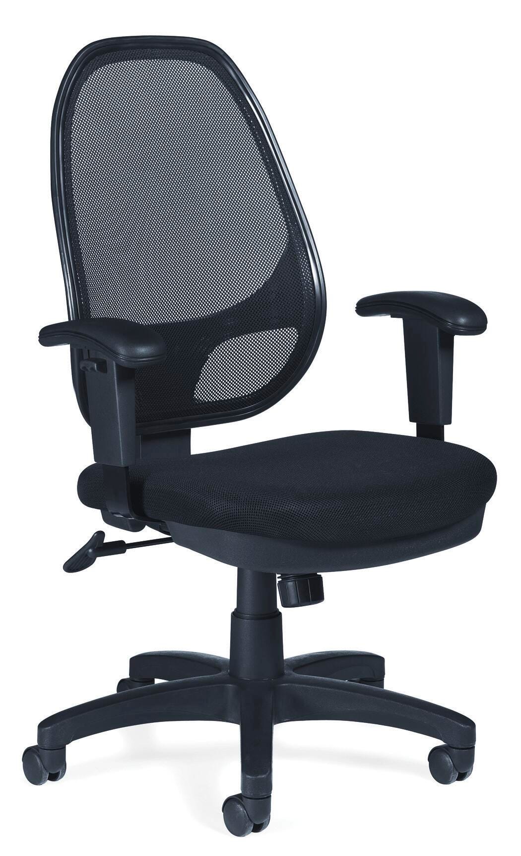 CHAIR HIGH BACK SYNCHRO TILTER TASK BLACK MESH