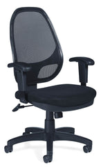 CHAIR HIGH BACK SYNCHRO TILTER TASK BLACK MESH