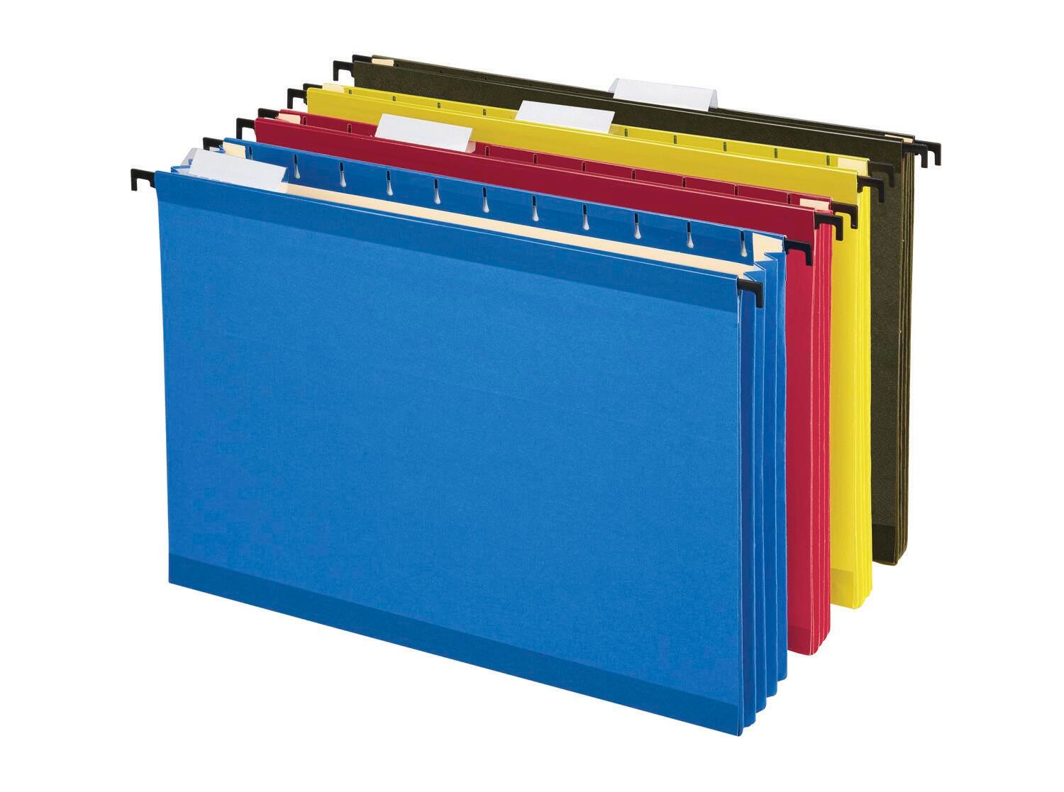 POCKETS FILE HANGING LTR 1/5 CUT ASST COLOR SET OF 4
