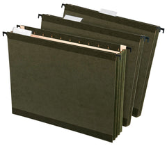 POCKETS FILE HANGING LTR 1/5 CUT GREEN PACK OF 4