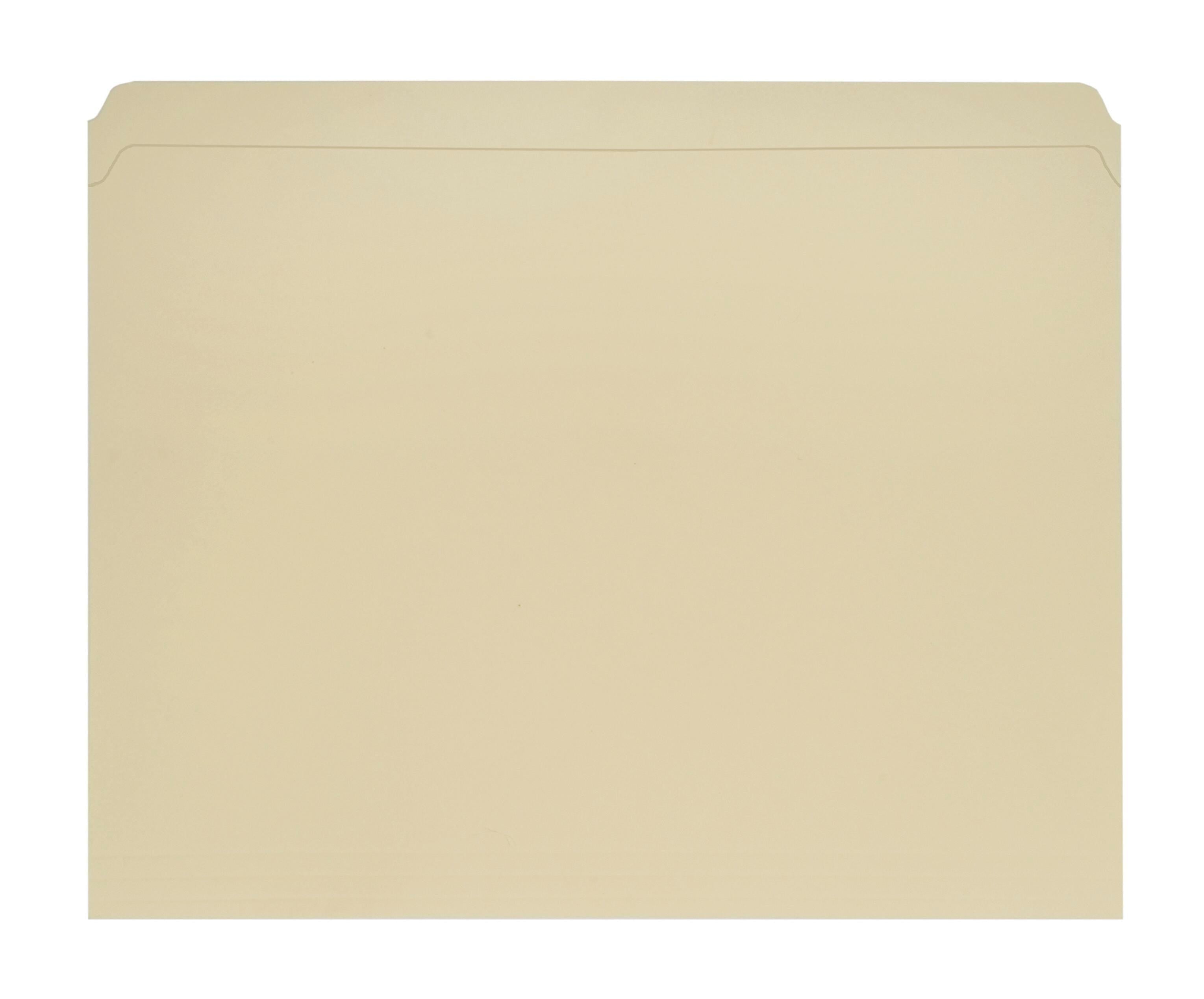 FILE FOLDER RECYCLED LETTER STRAIGHT CUT MANILA PK OF 100