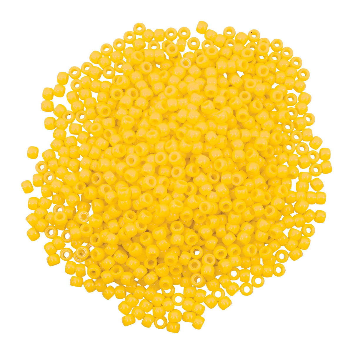 BEADS PONY YELLOW PACK OF 1000
