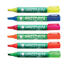 Highlighter Greenlife Asst.Pk6