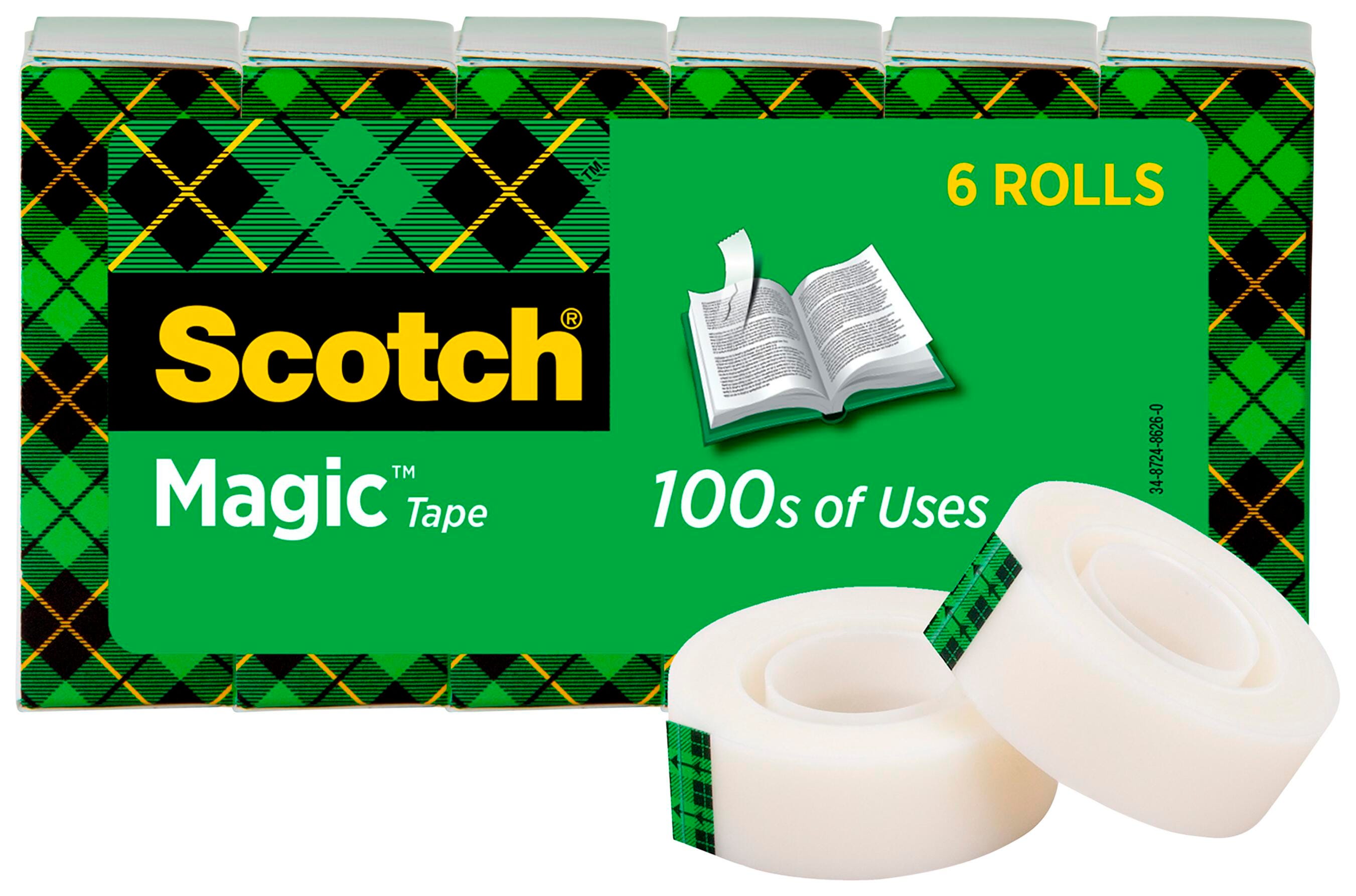 TAPE SCOTCH 810 MAGIC 0.75 IN X 1296 IN PACK OF 6