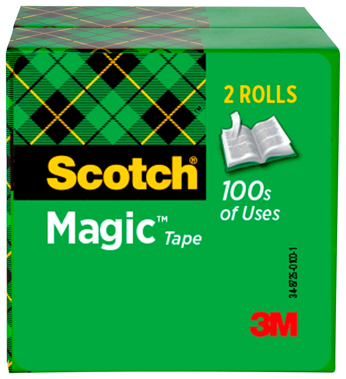 TAPE SCOTCH 810 MAGIC 0.50 IN X 1296 IN PACK OF 2