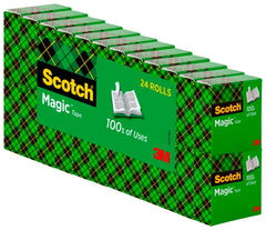 TAPE SCOTCH 810 MAGIC 0.75 IN X 1000 IN PACK OF 24